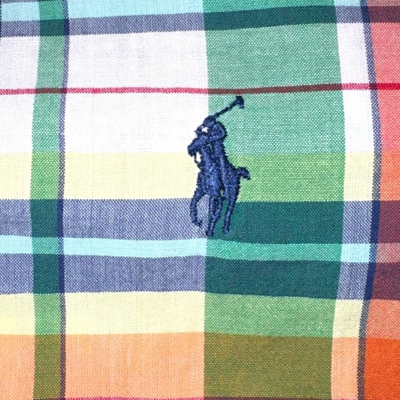 Ralph Lauren Men's XL Authentic Indian Madras Plaid Button Down Shirt - Picture 6 of 8